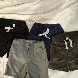 Four pairs of 5T/6T toddler soft shorts.